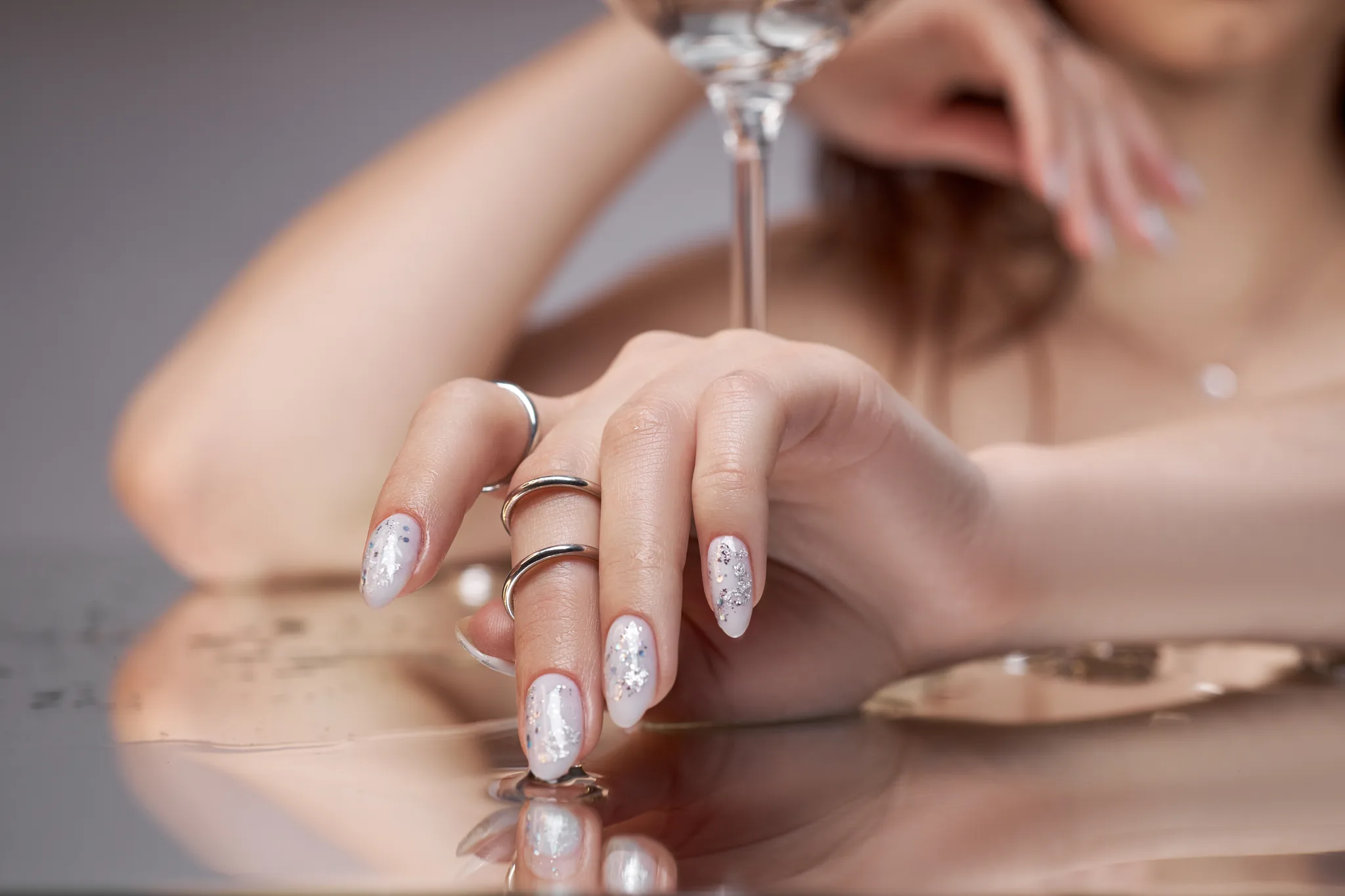 a fashionable nail design